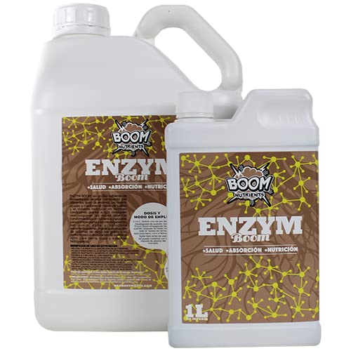 Boom Nutrients | Complejo enzimático para plantas/Catalizador del suelo/Fertilizante para Flores | Enzym Boom (1 L)