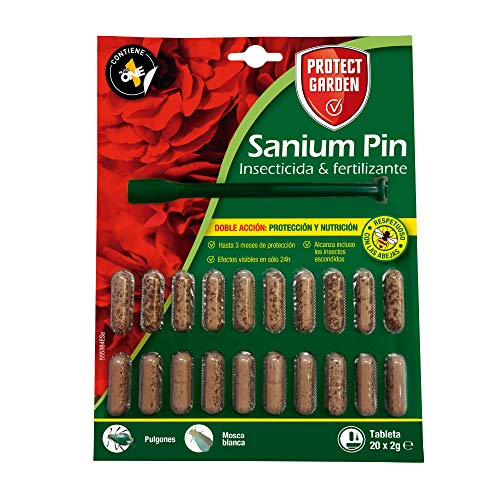 Sanium Pin insecticida y Fertilizante, doble acción - protección y nutrición